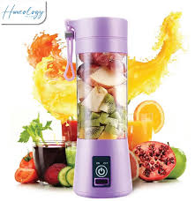 Recargeable Juicer Blender 6 Blades 380ml - Portable Juicer Cup & Smoothie Maker Charging by Umair zone
